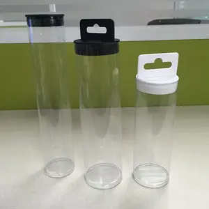 Pvc Verpakking Box Clear Plastic Cilinder Verpakking Buis Hond Voedsel Container Transparante Pvc Verpakking Buis