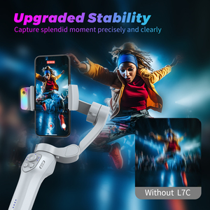 Nhà máy cầm tay 3 trục chống rung có thể gập lại RGB ai Tracker <span class=keywords><strong>Gimbal</strong></span> ổn định với chân máy cho vlog điện thoại di động & máy quay <span class=keywords><strong>video</strong></span> - Product Image 3