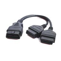 OBD2 Cable Extension Splitter 16 Pin Male to Dual Female Y OBD Cable