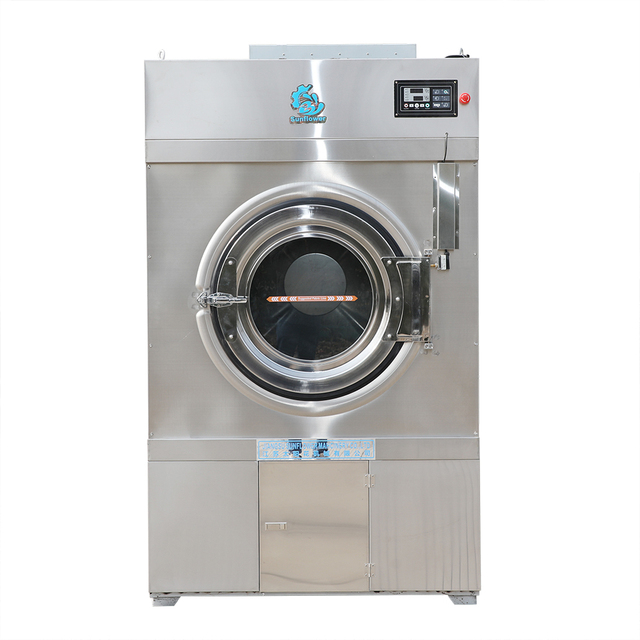 Garments Natural Gas LPG Stainless Steel Clothes Dryer Machine 50kg Capacity for Laundry Bedsheet Drying High Equipment