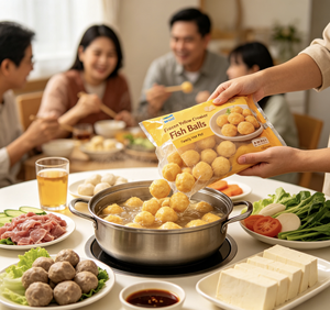 Boulettes de poisson surimi halal surgelées de grande taille, saveur croaker jaune, ingrédients pour fondue chinoise, pour la vente en gros aux restaurants d'Asie du Sud-Est - Product Image 6