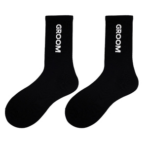ODM Customizable Anti-Slip Breathable Cotton Jacquard Crew <strong>Socks</strong> <strong>for</strong> <strong>Weddings</strong> Best Man Groom Free Size Fashionable <strong>for</strong> - Product Image 5