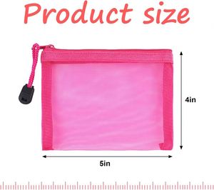Bolsas Minimalistas con Cierre para Documentos, Bolsa de Archivo, Bolsa de Malla Multicolor con Cierre para Maquillaje, Organizador de Artículos Esenciales de Viaje - Product Image 2
