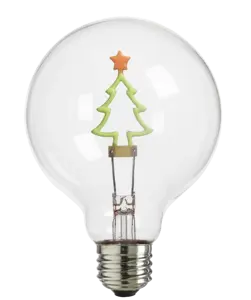 2024 New arrive Holiday decoration christmas tree glass decorative led bulb