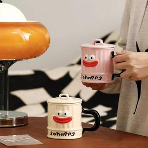 Tazza personalizzabile simpatico cartone animato con salsiccia sorridente-Design bocca, materiale ceramico-ideale per caffè, tè e regali - Product Image 4
