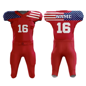 Maillot de football américain vierge imprimé par sublimation et bon marché par XC - Product Image 3