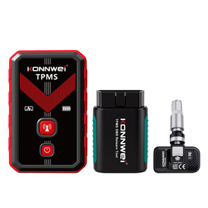 Sensore Universale TPMS per Pneumatici Auto, Sistema di Monitoraggio Pressione Gomme, Sensori Programmabili 433mhz 315mhz Compatibili con Konnwei TK100 e OBD Relearn - Product Image 1