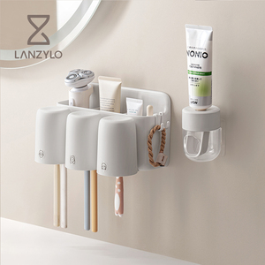 LANZYLO ODM Portaspazzolino in Plastica da Parete Senza Foratura per Bagno/Toilette, per Spazzolini Elettrici 72075 - Product Image 1