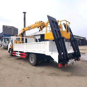 Factory Price ISUZU 5Ton Cargo Crane Truck with Rear <b>Ladder</b> for Load Excavator - Product Image 5