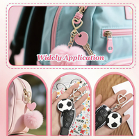 Porte-clés Clip Porte-clés Clip Anneau Alliage de Zinc Printemps Snap Coeur Forme Pivotant Boucle Suspendu Mousqueton Homard Sac Partie Accessoire