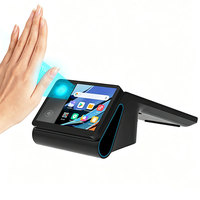 Terminal de paiement POS à double écran avec lecture de veine palmaire, 8 pouces, Android 14, caisse enregistreuse de comptoir avec imprimante 58 mm, NFC Z150P