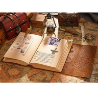 Carnet créatif A5 en cuir véritable fait main, avec impression en 5 minutes, fournitures de papeterie, organiseurs de papier vierge Gratitede, vintage et personnalisable
