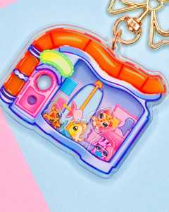 พวงกุญแจอะคริลิค OEM ODM รูปตัวการ์ตูน Little Lovin จาก <span class=keywords><strong>PET</strong></span> Playhouse แรงบันดาลใจจาก LPS สไตล์ Y2K - Product Image 3