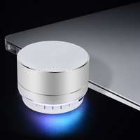 Altavoz Inalámbrico Estéreo Metálico A10, Entrada AUX, Llamadas Manos Libres, Tarjeta TF, Sonido HD Pequeño, Caja de Sonido