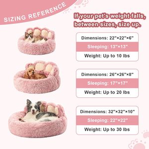 Pet Dog Bed for All Seasons Paw <b>Plush</b> Warm Cat Bed Comfortable for Small <b>Large</b> Dog Bed Design Dog Products - Product Image 3