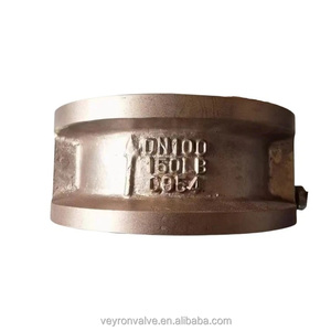 Valvola di Non Ritorno a Doppio Disco in Bronzo Alluminio C954 con Corpo e Disco Rivestiti in Gomma EPDM, Diametro DN40-DN600 - Product Image 4