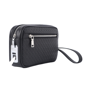 Sac à main d'affaires pour homme en cuir véritable avec système de verrouillage par empreinte digitale antivol, système intelligent d'identification par empreinte digitale - Product Image 1