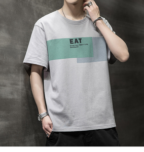 T-shirt Estiva alla Moda in Poliestere Bianco con Stampa, <span class=keywords><strong>Manica</strong></span> Corta, Collo Tondo per Uomo e Ragazzo, Prezzo di Fabbrica - Product Image 4