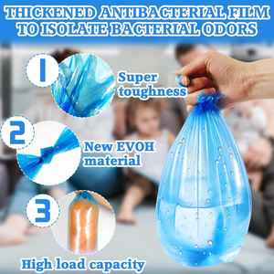 Recharges de poubelle à couches extra longues compatibles avec Maialino Foppapedretti Twist & Click Simplee Tec sac de recharge pour casier à litière - Product Image 4