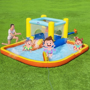 Bestway 53381 h2ogo nhanh Inflatable bãi biển nhà bị trả lại giật gân và trượt sân sau công viên nước lâu đài trẻ em chèo hồ bơi - Product Image 1