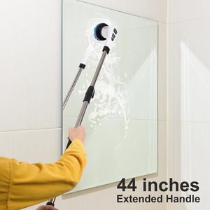 Cepillo Eléctrico Giratorio Impermeable para Baño, Inalámbrico 360°, con Mango Largo y 7 Cabezales de Repuesto para Bañera y Ducha - Product Image 3
