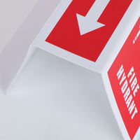 Panneau d'avertissement en plastique Pvc/pp/ps, panneau d'avertissement en plastique imprimé Uv étanche personnalisé