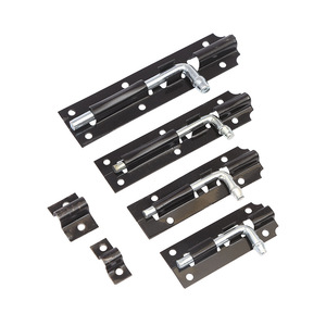 Loquet de porte en fer noir laqué 75100125150200220300, style industriel, avec goupille standard, pour portes en bois - Product Image 4