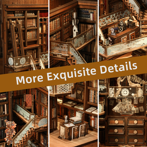 Buku Diy Nook rumah boneka miniatur rak buku kayu masukkan Model Kit Koleksi ulang tahun mainan hadiah terbuat dari kayu