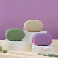 Pochette de maquillage en silicone imperméable avec logo personnalisé, trousse de toilette portable avec fermeture éclair pour femmes, organiseur de rangement pour articles de toilette