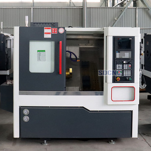 Nuevo torno de cama inclinada CNC Horizontal de alta precisión TCK36, Centro de torneado de Metal automatizado único, torreta de 8 estaciones, certificado CE - Product Image 2