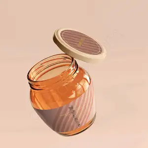 Groothandel Verschillende Maten Mini Ronde Vierkante Vorm Glazen Jam Jelly Glazen Pot Met Metalen Deksel