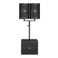 Système de son actif professionnel pour DJ Bars Parties 10 "/12" Haut-parleur passif bidirectionnel à gamme complète 18 "Subwoofer actif pour Club