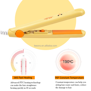 New Portable Curling Iro Ceramic <strong>Straightener</strong> Styling Tools <strong>Hair</strong> Curler Flat Iron Bangs Beard <strong>Mini</strong> <strong>Hair</strong> <strong>Straightener</strong> - Product Image 4