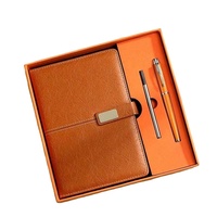 Nouveauté 2026 : Coffret Cadeau Promotionnel Personnalisé avec Logo – Agenda A5 et Stylo en Cuir PU, Idéal pour Hommes et Femmes, Impression Letterpress