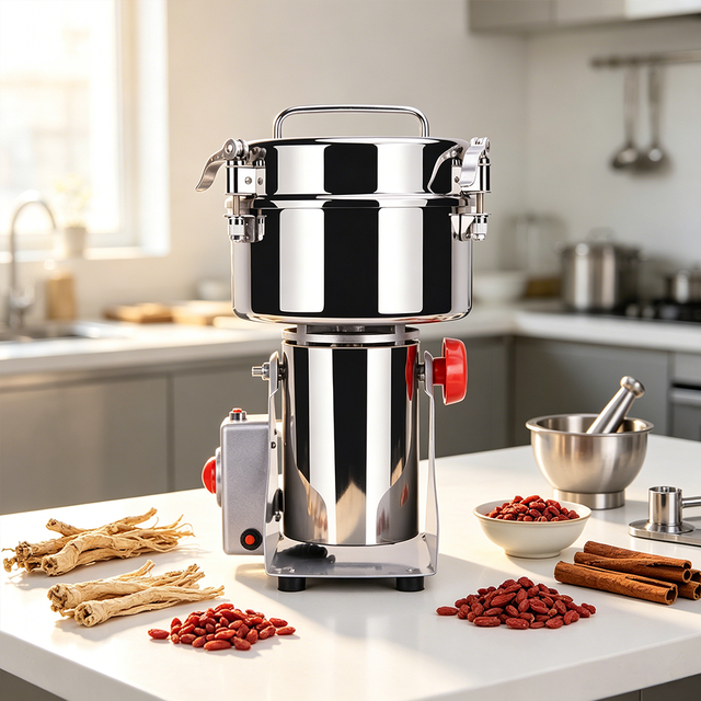 Tabletop Compact Swing Grinder Stainless Steel Portable Swing Grinder with Handle for Kitchen