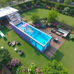 Piscina Contenedor Expandible Moderna Huaying con Plataforma y Cristal Visible, Fácil Instalación, Venta Directa de Fábrica - Product Image 6
