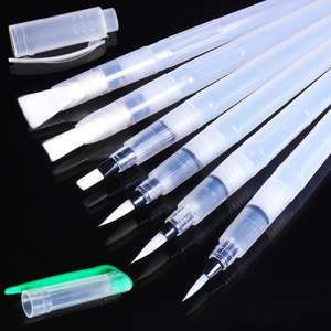 Lot de 10 pinceaux pour peinture à la gouache, acrylique et huile, en nylon, fournitures artistiques - Product Image 4