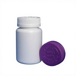 Pharmaceutical <b>Tablet</b> Jar Wholesale Plastic Cylinder with Child Resistant Cap <b>for</b> Medical Storage - Product Image 1