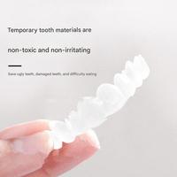 Facettes Artificielles en Plastique de Haute Qualité pour Blanchiment, Boîte de Blanchiment Dentaire, Faux Dents Supérieures en Silicone, Fournitures d'Implants Dentaires