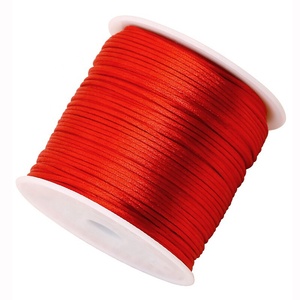 Corda in Nylon Satinato Resistente 1MM Intrecciata Ecologica ad Alta Tenacità per <span class=keywords><strong>Macramè</strong></span>, <span class=keywords><strong>Nodi</strong></span> Cinesi e Fai-da-Te per Scarpe e Capelli - Product Image 6