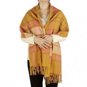 Écharpes en cachemire de luxe à prix réduit, châle long en jacquard pour femmes - Product Image 6