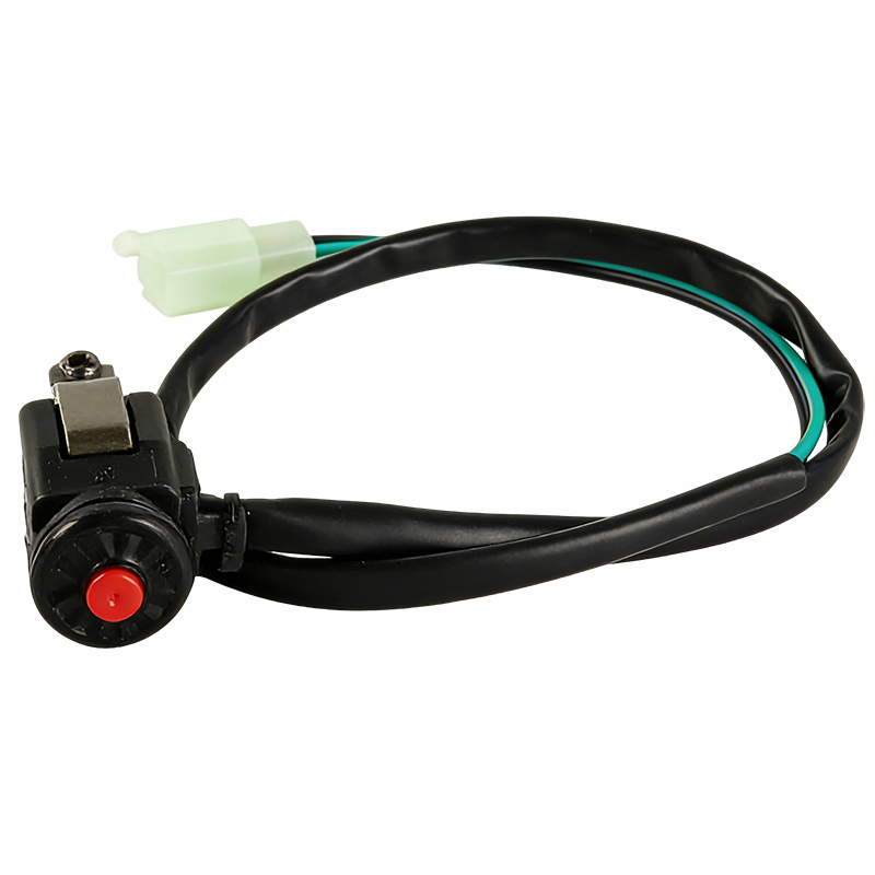 Black with red button