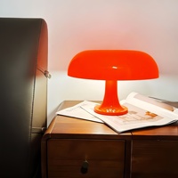 Lampe de table moderne minimaliste de luxe en forme de champignon, alimentée par USB, pour chambre à coucher, chevet, salon, restaurant, avec commande tactile