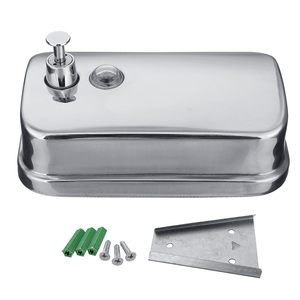 HF Wholesales Distributeurs de <span class=keywords><strong>savon</strong></span> liquide muraux en acier inoxydable SUS304 1L/1000ml avec pompe en laiton brossé pour hôtels - Product Image 5