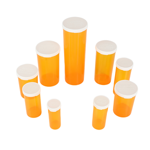 Frasco de Plástico Âmbar Transparente para Medicamentos com Tampa de Encaixe para Uso Farmacêutico - Mais Vendido - Product Image 3