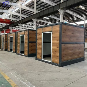 บ้านคอนเทนเนอร์ขนาดเล็กแบบพับได้ ปรับแต่งได้ ผลิตจากเหล็กชุบสังกะสี - Product Image 1