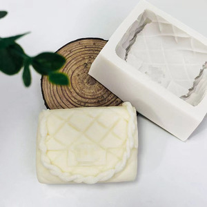 YS bricolage parfum sac luxe vent femme sac à main à la main aromathérapie bougie plâtre Silicone moule gâteau cuisson Fondant outils - Product Image 1
