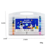 [Direct Usine] Ensemble de Marqueurs Stylo en Plastique Acrylique - Papeterie Créative Portable Spéciale Étudiant pour Dessin et Graffiti