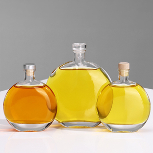 Étiquette personnalisée 250ml 500ml Verre Vodka Jante <span class=keywords><strong>Prune</strong></span> Vin Whisky Liqueur Bouteille Fruit Vin Bouteille En Verre Avec Liège En Bois - Product Image 1