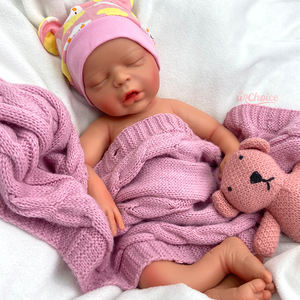 Boneka Reborn Silikon Kulit Sawo Matang Berbagai Ukuran Tekstur Realistis Detail Urat Anggota Badan Lembut Koleksi Boneka DIY - Product Image 4